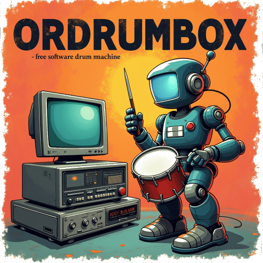 robot playing drum with ordrumbox : online drum machine